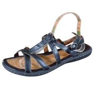 Great Northwest Savannah Women Sandal Size 11 Casual Walking Black Synthetic